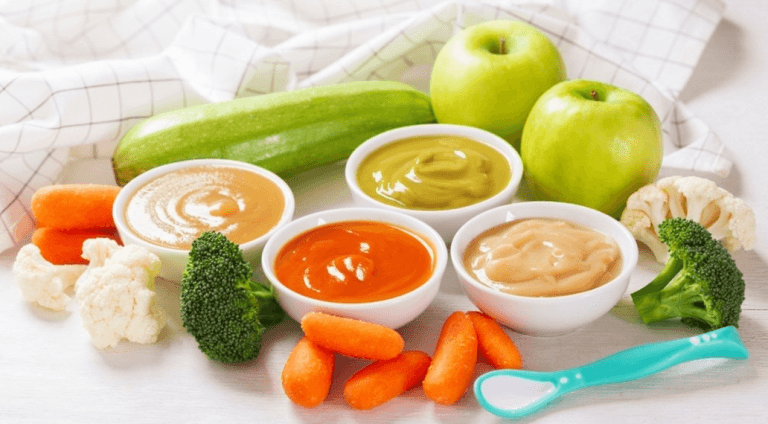 mẫu thực đơn ăn dặm cho bé 6 tháng